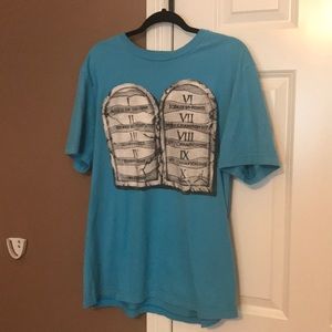 A light blue and grey Jordan t-shirt